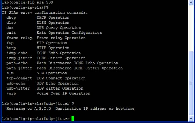 New Cisco IOS UDP Jitter Operation