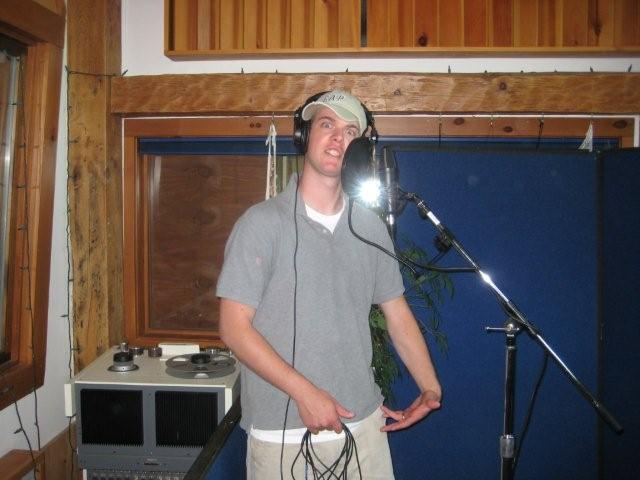 Mix Master Mitch laying down a new track in the studio Mix Master Mitch laying down a new track in the studio