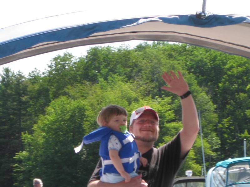 plixer on a boat 2009 - Captain Dale and son Alex