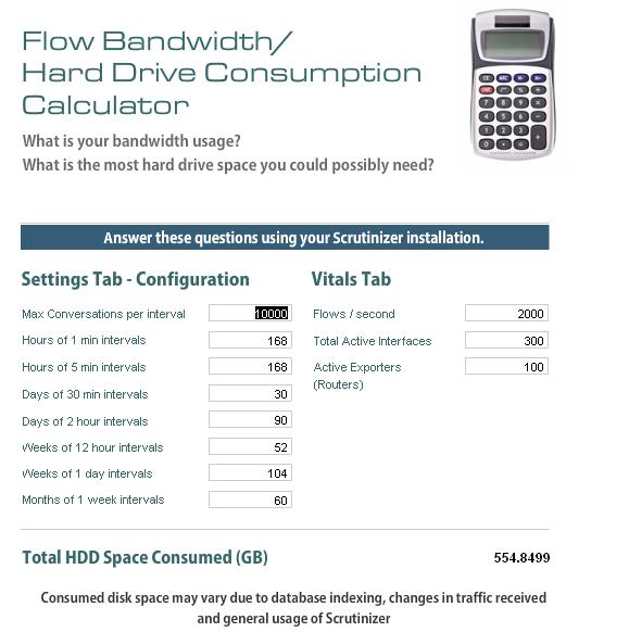 NetFlow Calculator