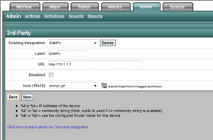 snmpc NetFlow Integration setup