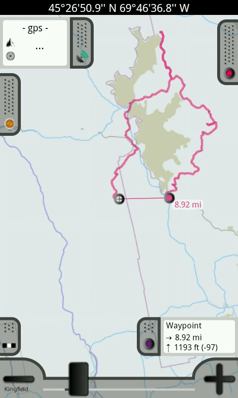 Routes mapped with AlpineQuest GPS app