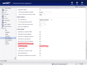 configuring SonicWALL for IPFIX