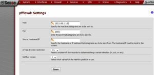 PfSense NetFlow configuration