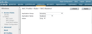 Cisco AVC: Application Policy Rule