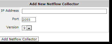 Exinda NetFlow Collector configuration