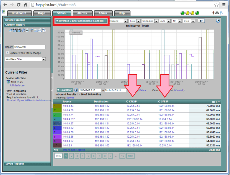 Riverbed Steelhead NetFlow Reporting