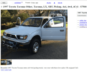 Truck scam on Craigslist