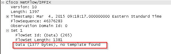 Identifying NetFlow Templates