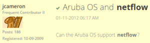 Aruba IPFIX Support