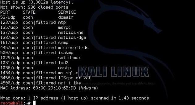 Half Open Scan Nmap Internet Threats: Udp Scans