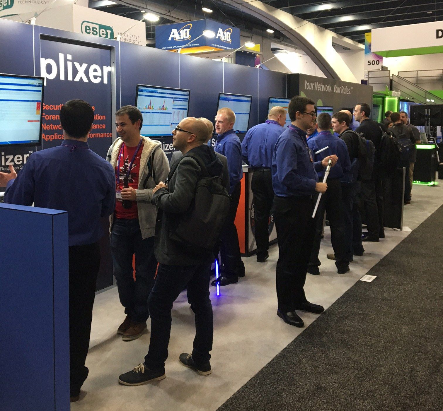 RSA 2017: Plixer booth RSA 2017