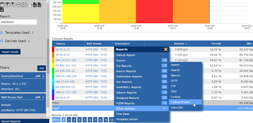 Endace integration with Scrutinizer