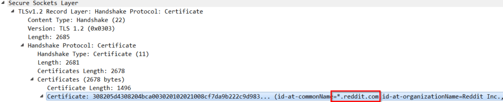 Extract the SSL common name with NetFlow