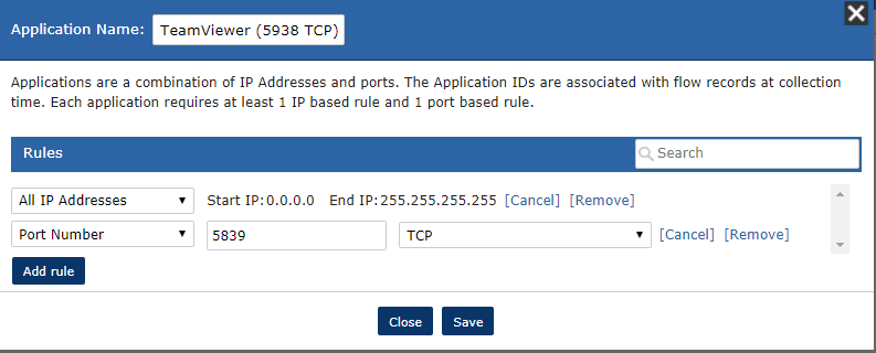 Define Applications in Scrutinizer