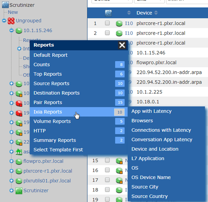 Ixia Layer 7 Reports