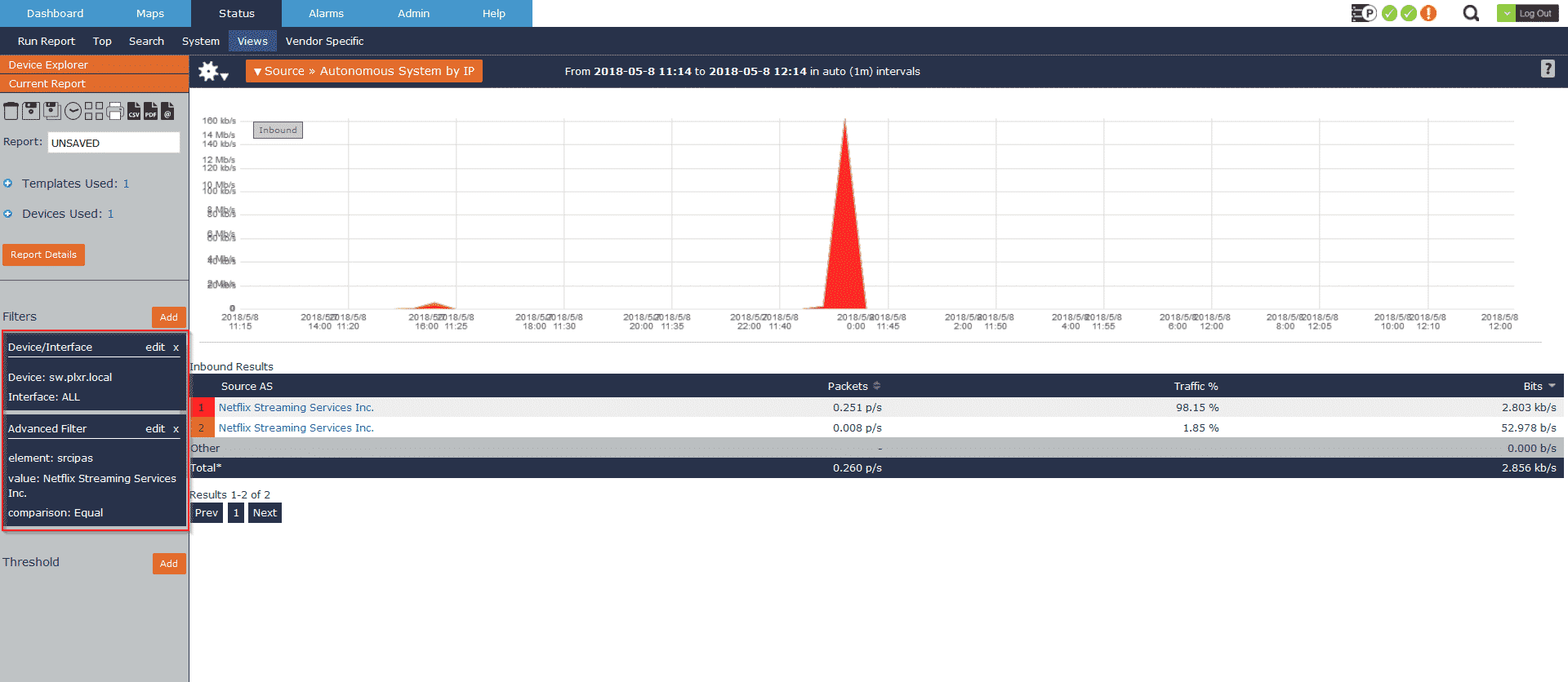 Autonomous System filter source