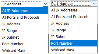 Defining applications by port number