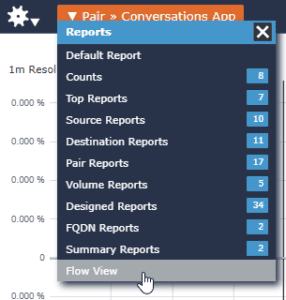 Flow View Selection