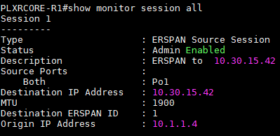 Create an ERSPAN Destination Session
