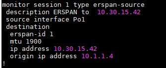 Create an ERSPAN Destination Session CLI