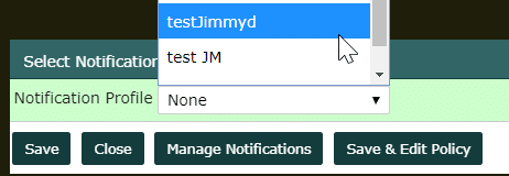 Notification profile