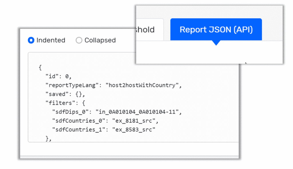 Scrutinizer Reporting API: raw data for attack map