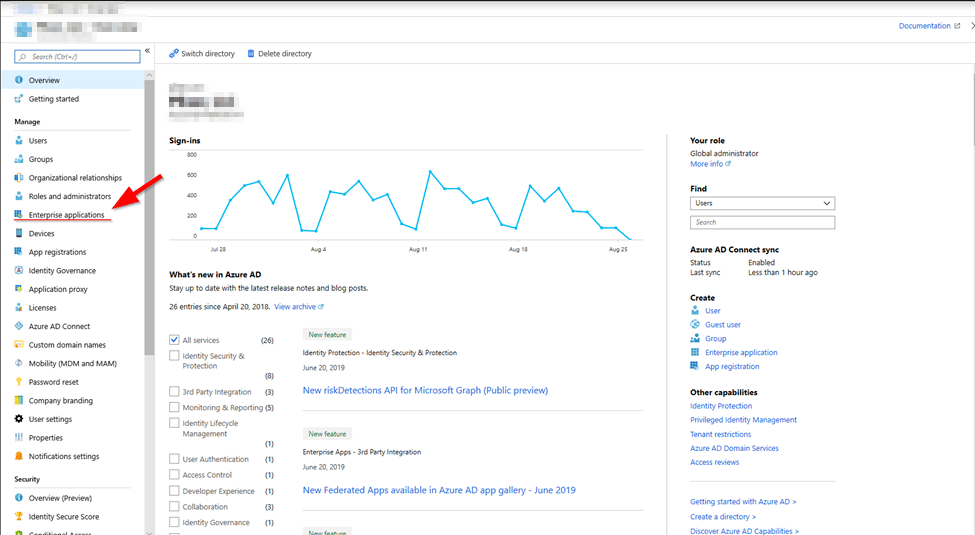 Azure AD enterprise applications