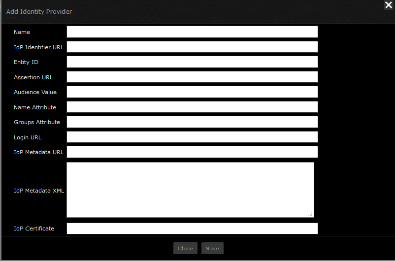 Scrutinizer single sign-on  - Add Identity Provider