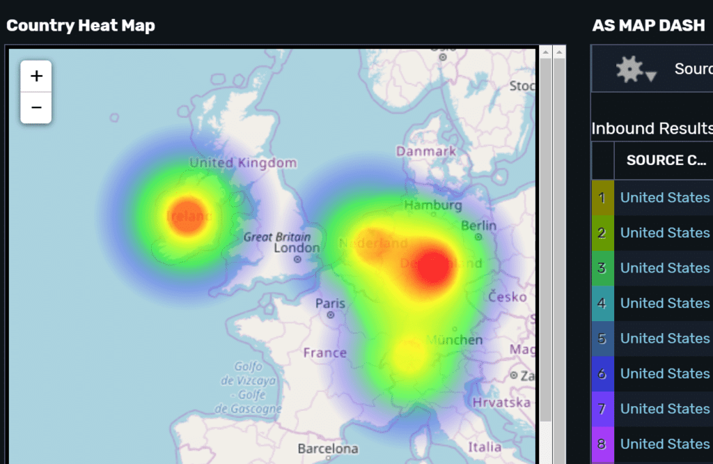 Scrutinizer API: geo attack map