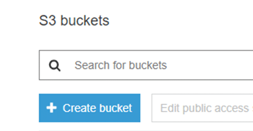 AWS: Create bucket