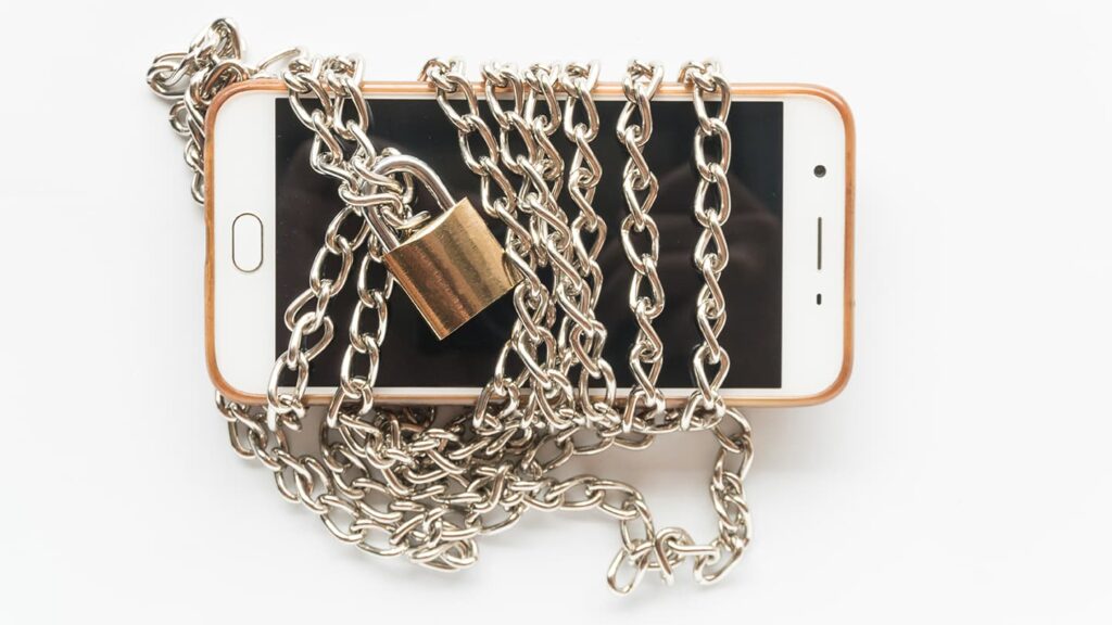 locked smartphone