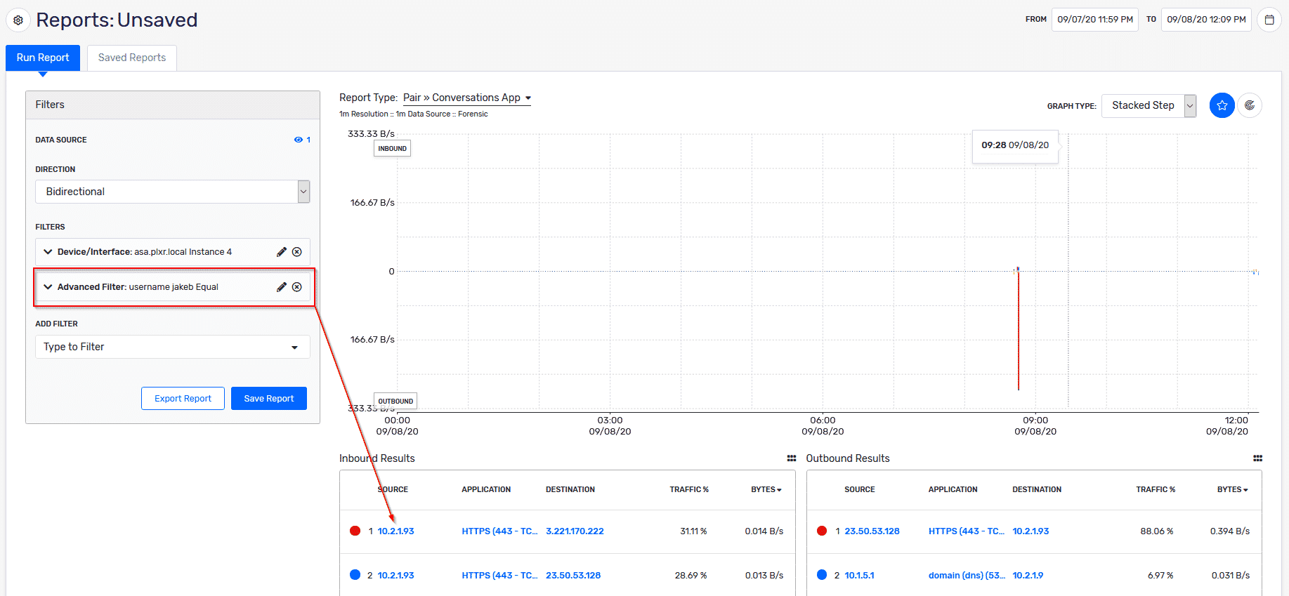 VPN monitoring with Scrutinizer