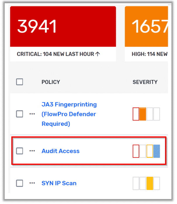 Plixer Scrutinizer alarms dashboard