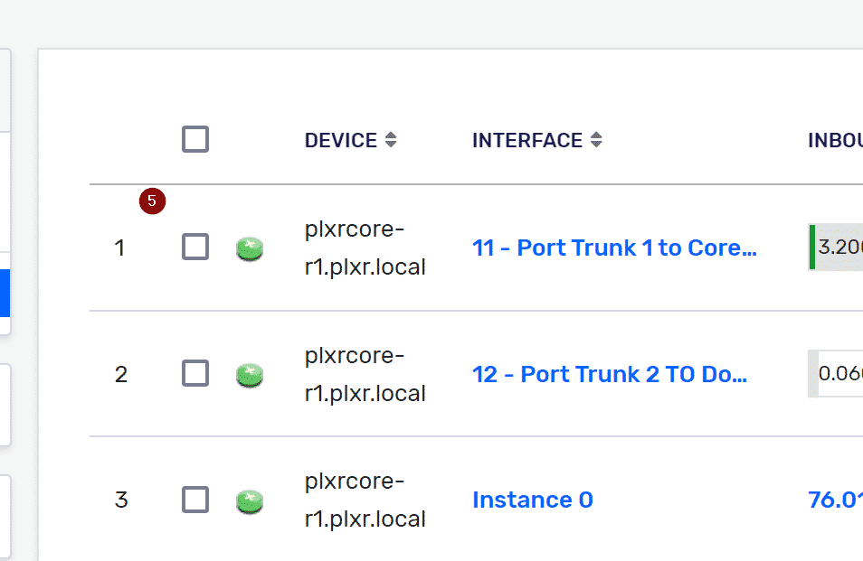 Select interfaces