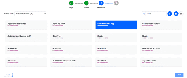 NetFlow reports