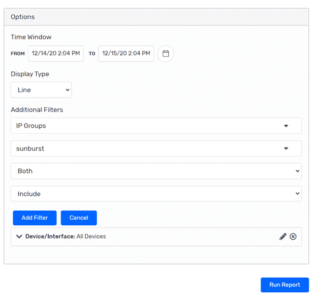 Filtering NetFlow data