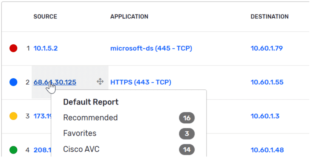 Plixer Scrutinizer host IP