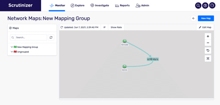 Configuring a network map – Plixer