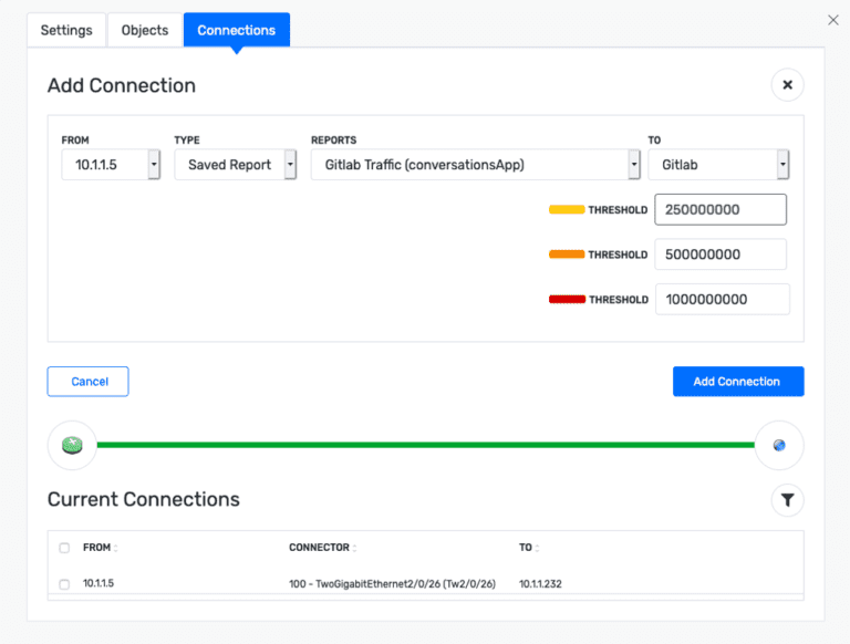 Configuring a network map – Plixer