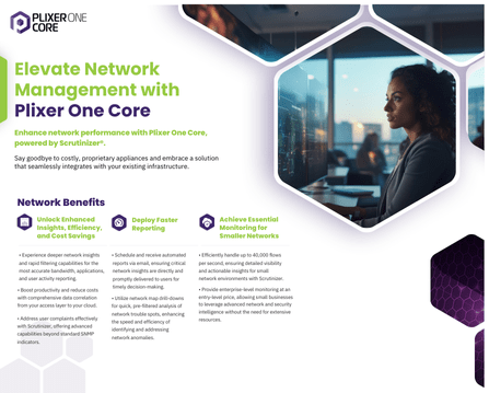 Plixer One Core Product Overview