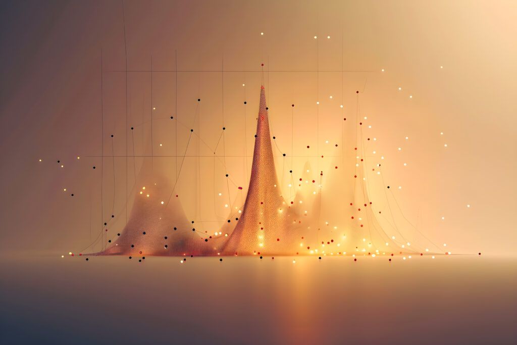 Representation of user behavior analytics: a conceptual image of data and calculating standard deviation