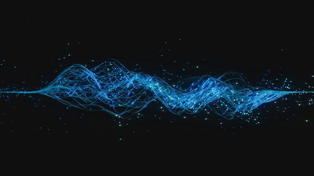 A single data stream splits into multiple then re-converges, representing flow replication and its benefit to unified network analytics